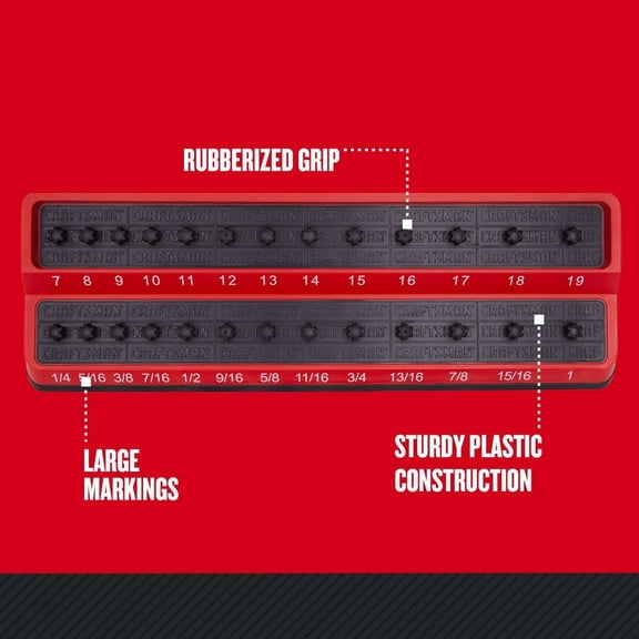 Craftsman 3/8In Dr Plastic Socket Holder Tray