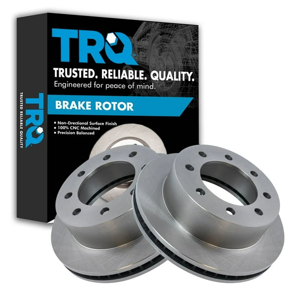 TRQ Front Brake Rotors Set Vented Fits Select 2000-2002 Dodge Ram 2500 Ram 3500
