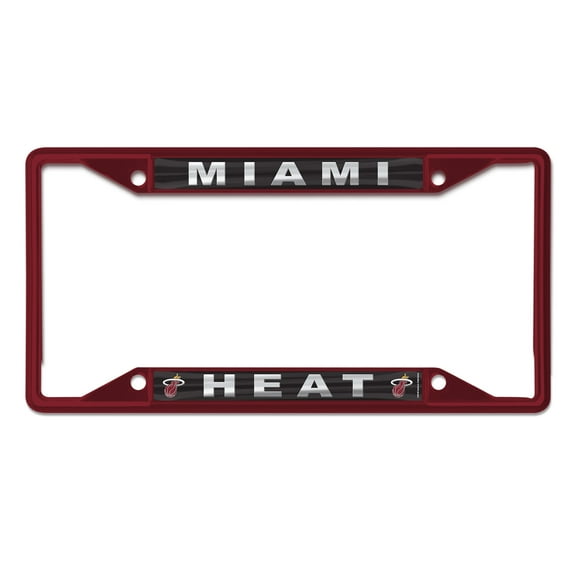 WinCraft Miami Heat Chrome Color License Plate Frame