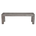 thumbnail image 3 of Pemberly Row Contemporary Solid Pine Dining Bench in Gray & Black, 3 of 5