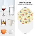 thumbnail image 6 of Vsdgher Colorful Cartoon Snail Leather Coasters for Drinks, Durable Drink Coasters 4 Set for Tabletop Protection, Luxurious Home Décor and Housewarming Gift-Octagon, 6 of 6