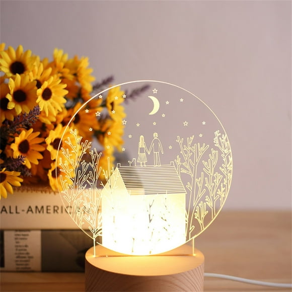 TopLLC Night Light Decorative LED Light For Bedroom Bedside Lamp Table Lamp on Clearance