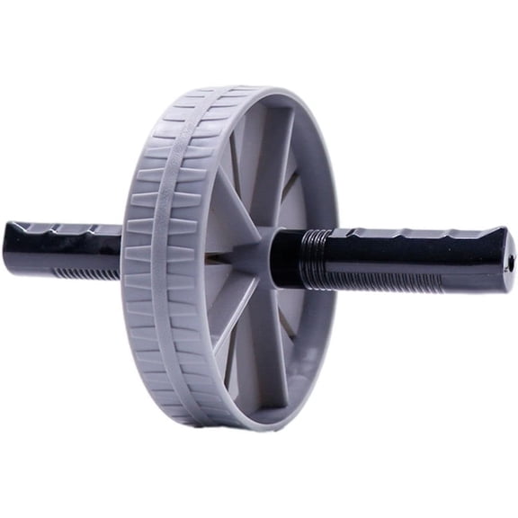 Exercise Roller Wheel, 1pcs Abdominal Equipment with Non-Slip Handles, Workout Machine for Gym Body Fitness and Strength, Achieve Core Muscles, Gray