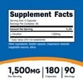 thumbnail image 2 of Nutricost L-Citrulline 1500mg, 180 Capsules - Gluten Free & Non-GMO Supplement, 2 of 2