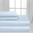 thumbnail image 2 of Fresh Linen Collection 600 Thread Count Solid 100% Egyptian Quality Cotton Deep Pocket Sheet Set (Twin Extra Long, Blue), 2 of 3