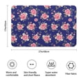 thumbnail image 3 of Pioneer Flower Floral Print Pattern Bathroom Rugs Mat, Non Slip Microfiber Bathroom Rug with Rubber Backing, Soft Mats for Bathroom Floor Tub Shower, 17"x27", 3 of 5