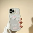 thumbnail image 2 of Wavy Frame Sweet Icecream Letters Soft Phone Case Compatible with iPhone Case (Clear,iPhone 14 Pro Max), 2 of 6