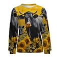 thumbnail image 7 of Farm Cows Womens Oversized Sweatshirts Hoodies Crewneck Casual Tops Comfy FallWinter Clothes 2024, 7 of 7