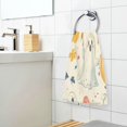 thumbnail image 3 of Yayeee 2 Pack Hand Towels for Bathroom 100% Cotton 16" x 28" Soft Absorbent Kitchen Towel, Halloween Cute Ghosts, 3 of 7