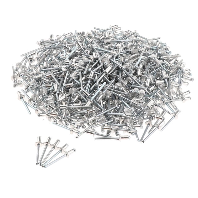 Open End Rivet Stainless Steel Round Dome Head Decorating Fastener Nails Waterproof Rivets, 500Pcs, Diameter 4.8mm 4.8x10mm