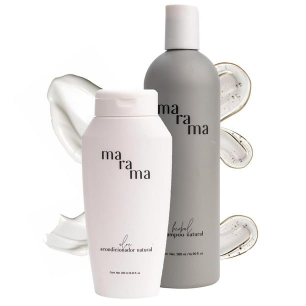 MARAMA | Herbal Kit | Shampoo sin Parabenos + Aloe Acondicionador sin Parabenos | Tratamiento para C