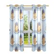 thumbnail image 7 of Yayeee Window Curtains Light Filtering 63"x52" Grommet Panel Pair Home Living Room Decor, Blueberry Pancake Pattern, 7 of 7