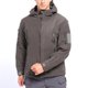 thumbnail image 1 of Puntoco Chaqueta Con Capucha De Manga Larga Cálida Para Hombre, De Color Sólido, Con Cremallera, Para Deportes Al Aire Libre, Con Múltiples Bolsillos, 1 of 7