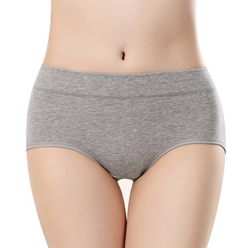 Feiona-6PS Women's Underwear Cotton Seemless Panties Middle Waist