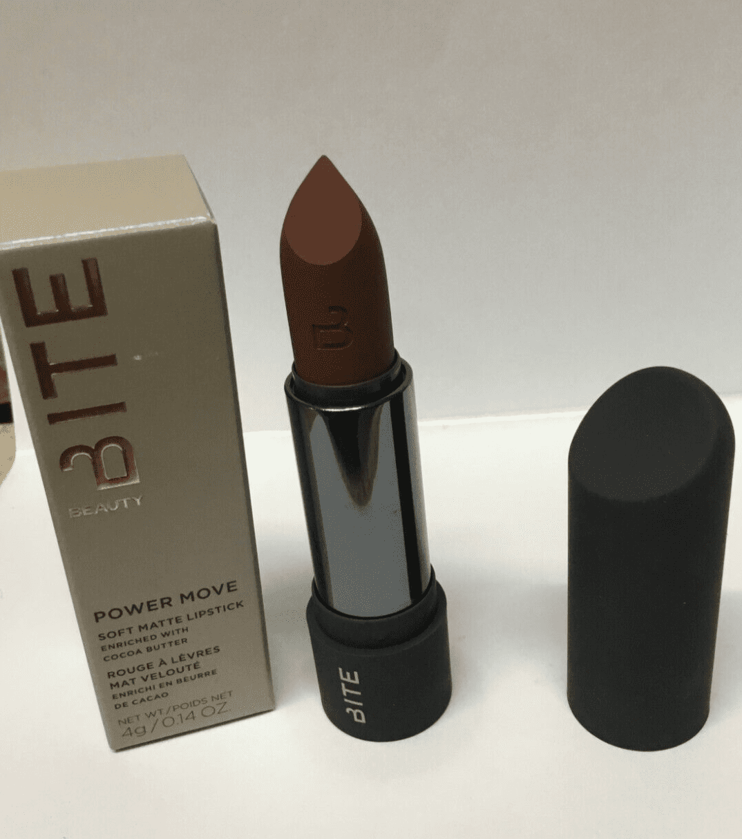 Bite Beauty Power Move Soft Matte Lipstick- GINGER MALT 0.14 oz