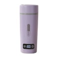 thumbnail image 1 of ¡Liquidación! Hervidor eléctrico de viaje TRIEIY, portátil, pequeño, de 350 ml, con 4 controles de temperatura, de acero inoxidable 304, color morado., 1 of 8