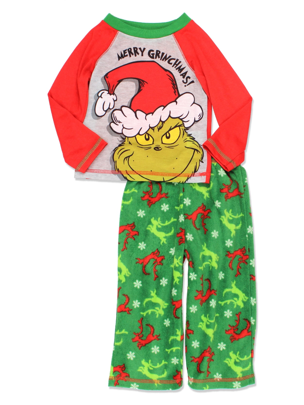 Dr. Seuss The Grinch Who Stole Christmas Toddler Boys Pajamas Set ...