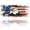American Eagle, variant on Patriotic License Plate American Eagle Aluminum Metal Car Tag National US 250 Years, Novelty Decorative License Plates, Thick Durable Automotive Front Plate for Car, Truck, SUV, 6 X 12 Inch
