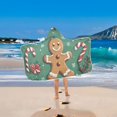thumbnail image 2 of Yayeee Kids Hooded Towels Toddler Soft Absorbent Beach Bathing Wrap 50" x 23.5", Christmas Gingerbread, 2 of 5