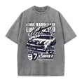 thumbnail image 4 of Washed Vintage T Shirts for Men 2026 Summer Casual Short Sleeve Crewneck Los Angeles Car Racing Graphic Tees, 4 of 4