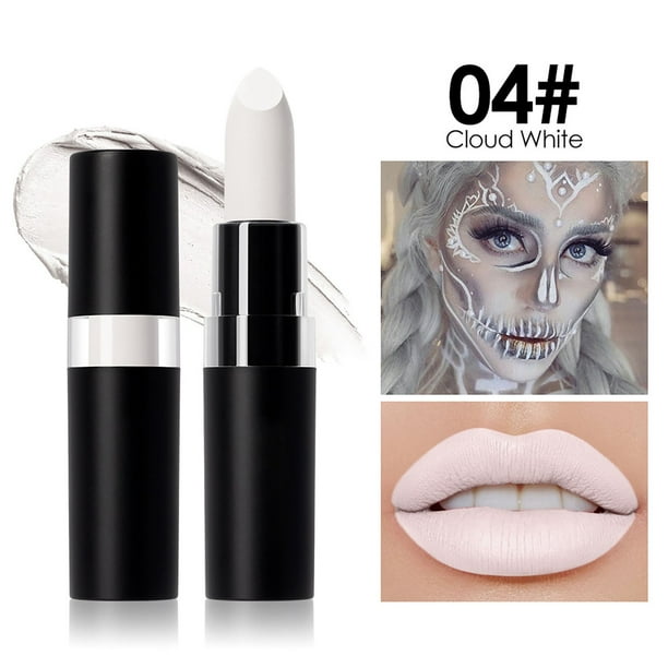 Lápiz labial de Halloween pintado mate lápiz labial oscuro 12 colores lápiz labial 4.2ga lápiz labial