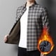 thumbnail image 4 of Blusa y camisa de manga larga con cuello vuelto para hombre, camisa de manga larga con cuello vuelto de terciopelo y botones para hombre, abrigo de poliéster., 4 of 4
