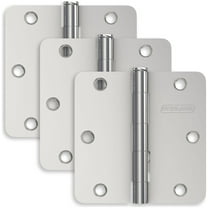 Schlage 1012 Pack Of Three 3.5" X 3.5" Plain Bearing 1/4" Radius Corner Mortise Hinges -