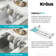 KRAUS Multipurpose Stainless Steel Kitchen Sink Drying Rack, Sponge ...
