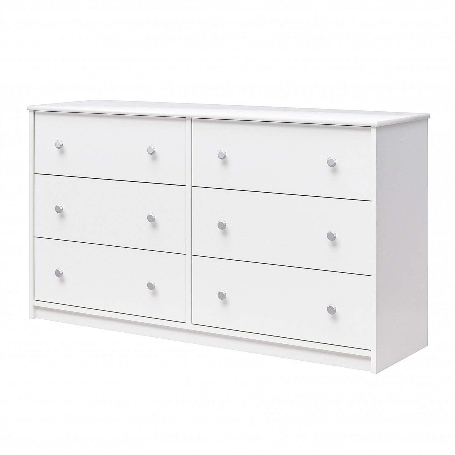 Ameriwood Home Ellwyn 6 Drawer Wide Dresser, White