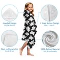 thumbnail image 7 of Halloween Ghost Army Pattern Hooded Bath Towel，50"x30" for Ages 3 To 12 Kids, Quick Dry Lightweight Soft Microfiber Hood Beach Towel Cover Up for Kids, 7 of 7