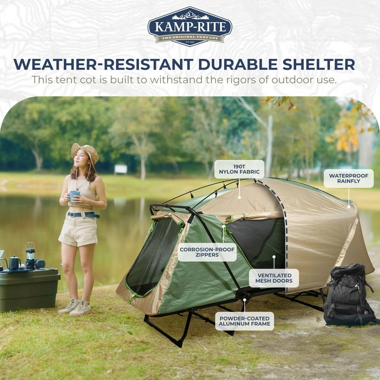 The original top tent cot