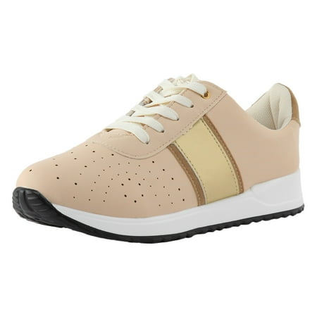 

Women Sports Shoes Autumn And Winter Fashion Comfortable Round Toe Flat Solid Color Breathable Lace Up Women s Gymnastics Sneaker