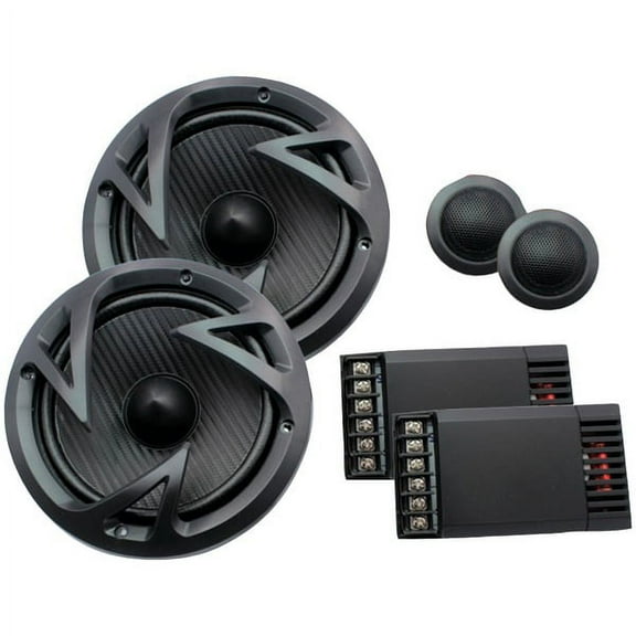 POWER ACOUSTIK 6.5IN 2 WAY COMPONENT SET
