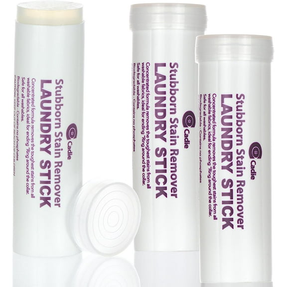 Cadie Laundry Stain Remover Stick 3 pack, Pre-Wash Spot Cleaner for Fabric, Cotton, Wool, Synthetics