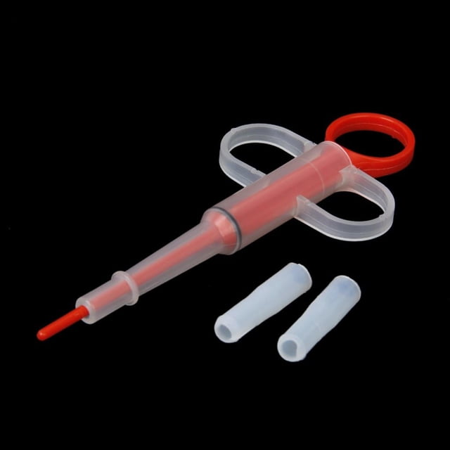 Maytalsory Pistolet à Pilules Durable pour Chats Compact et Pratique Accessoires Simples et Durables Chien Chat Rouge