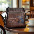 thumbnail image 3 of HELLHERO Womens Printed Crossbody Bag with Butterfly Women Art, PU Leather Waterproof Sling Purse with Adjustable Strap for Daily Travel Work, 3 of 7