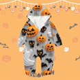 thumbnail image 2 of oqasdz Halloween Family Matching Outfits Hooded Rompers for Toddler Baby Cozy Pajamas Casual Holiday Sleepwear Casual Daily Party Comfort, 2 of 3