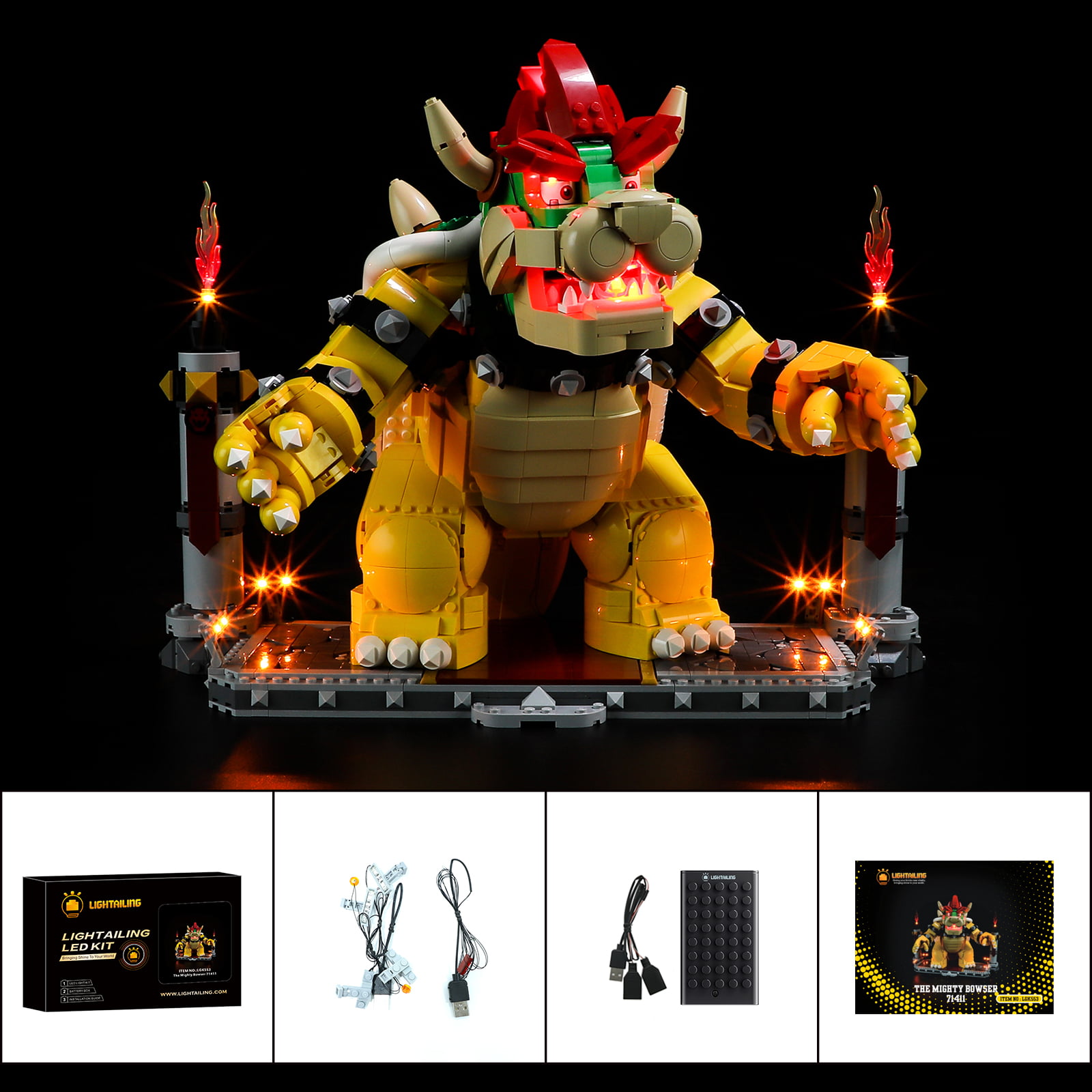 LEGO® Super Mario The Mighty Bowser # 71411 Light Kit