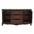 thumbnail image 3 of Benjara 2 Doors Cabinet Wooden Buffet with 3 Drawers and Claw Feet- Cherry Brown, 3 of 6