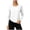 White, variant on Womens Buttery Soft Raglan Long Sleeve Workout Tops Athletic Crewneck Ruched Side Drawstring Quick Dry Blouses Shirts for Running Yoga Pilates, White, XL