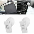 thumbnail image 1 of yeuweold Pieces Car Suction Cup Clips Card Clip, Car Suction Cup Clip for Car Ticket Holder, Windshield Suction Cup Clip Ticket Holder, for Car Windows, Office (White), 1 of 4