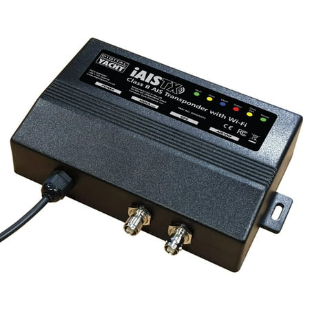 12 Solid Black Outdoor Marine Digital Yacht iAISTX Class B Wireless Transponder