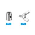 thumbnail image 3 of Unique Bargains 304 Stainless Steel 4mm Hole Wire Rope Clips, 6Pcs Wire Rope Clamp Fasteners Screws, Silver, 3 of 7