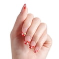 thumbnail image 2 of Kiss Impress Summer Press On Nails, ‘Hearts Aflutter’, Red, Short Oval, 30 Count, 2 of 12