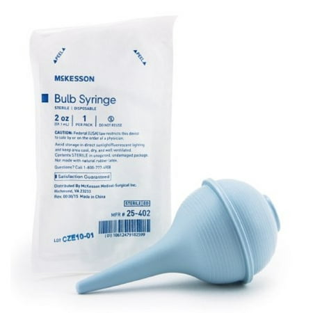 McKesson Ear / Ulcer Bulb Syringe  2 oz. Disposable Sterile Blister Pack Case of