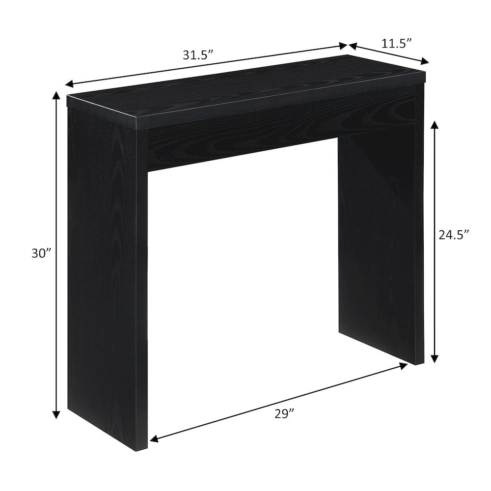 Convenience Concepts Northfield Entryway Hall Table, Black