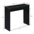 thumbnail image 4 of Convenience Concepts Northfield Entryway Hall Table, Black, 4 of 7