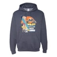 thumbnail image 1 of Wild Bobby, Betty Boop Endless Summer Beach the Dog Betty Boop Unisex Hoodie Sweatshirt, Vintage Heather Navy, X-Large, 1 of 5
