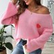 thumbnail image 4 of Neewe Women's Oversized Sweaters 2025 Long Sleeve Fuzzy Knit MXsual Chunky Pullover Sweater Fall Outfits Clothes, 4 of 7