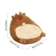 thumbnail image 3 of Nebwoak Christmas Reindeer Pet Bed - Winter Warm Semi-Enclosed, Washable Wool Bed with Non-Slip Base for Small Cats/Dogs, 17.72x17.72in, 3 of 6